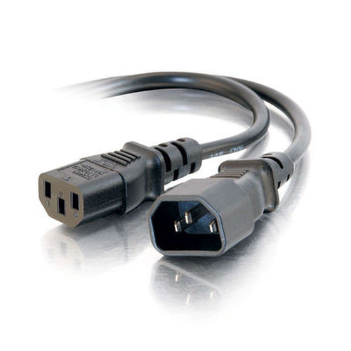 C2G 10ft 250V 14 AWG Power Cord Extension (IEC320C13 -> IEC320C14)