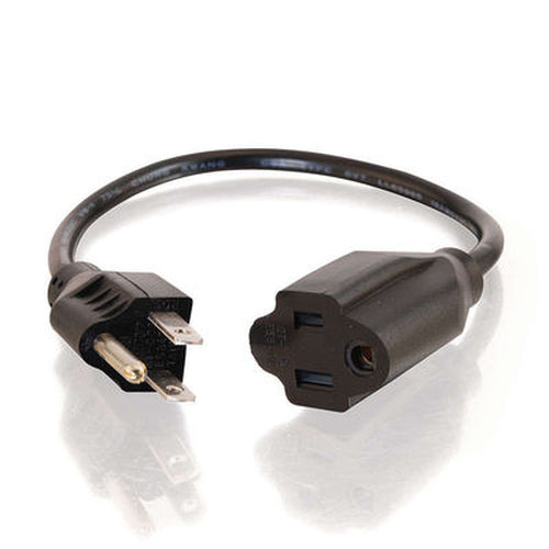 Power Extension Cord C2G 15ft 18 AWG NEMA 5-15P Durable