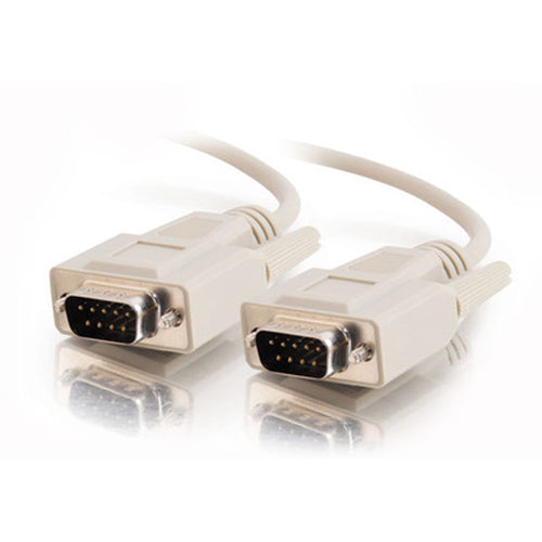 C2G 10ft DB9 M/M Cable - Beige serial cable