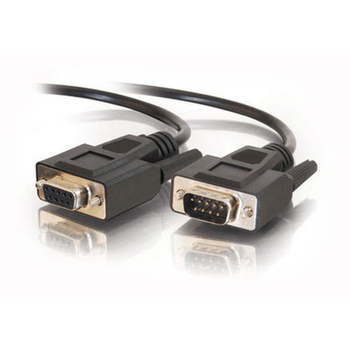 C2G 10ft DB9 M/F Extension Cable - Black serial cable