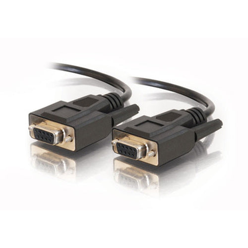 C2G 10ft DB9 F/F Cable - Black serial cable