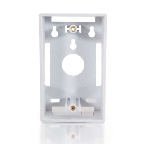 C2G Single Gang Wall Box White