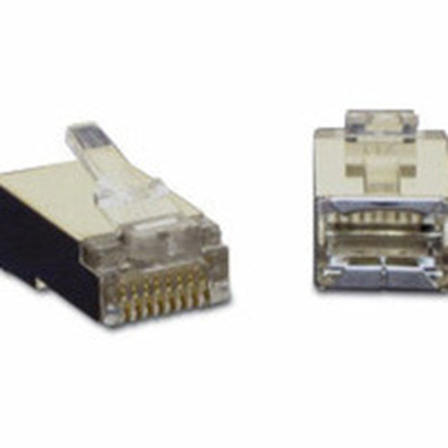 C2G RJ45 Shielded Cat5 Modular Plug for Round Solid Cable 10pk