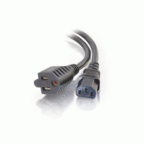 C2G 3ft 1-to-2 16 AWG Power Cord Splitter (NEMA 5-15P -> 1 NEMA 5-15R / 1 IEC320C13)