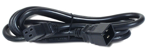 APC AP9877 1.98m Power Cable with C19/C20 Couplers - 20A Reliable Connectivity