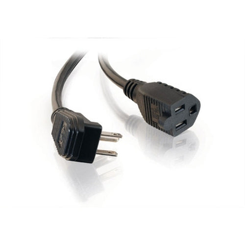 C2G 1.5ft Flat Plug 18 AWG Power Strip Plus (NEMA 5-15R -> NEMA 5-15P)