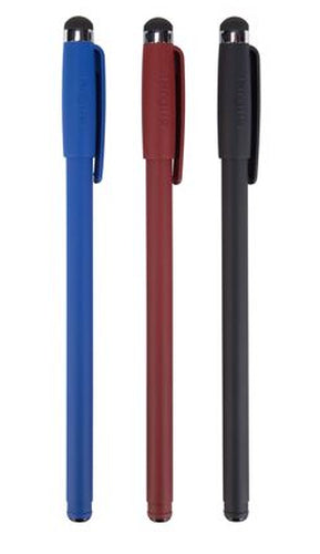 Stylus-Stift Targus AMM0601TBUS 3er-Pack Leichtgewicht 50g Schwarz Blau Rot