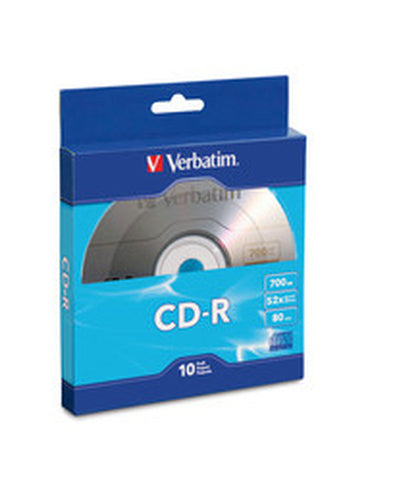 Verbatim CD-R Blank Discs 700MB 52x Speed 10 Pack