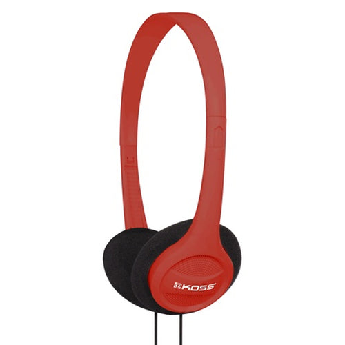 Koss KPH7 kabelgebundene Kopfhörer 80–18000 Hz Musik Rot