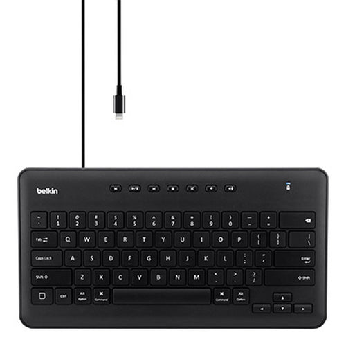 Apple iPad Wired Keyboard Belkin B2B124 Black Lightning Connection