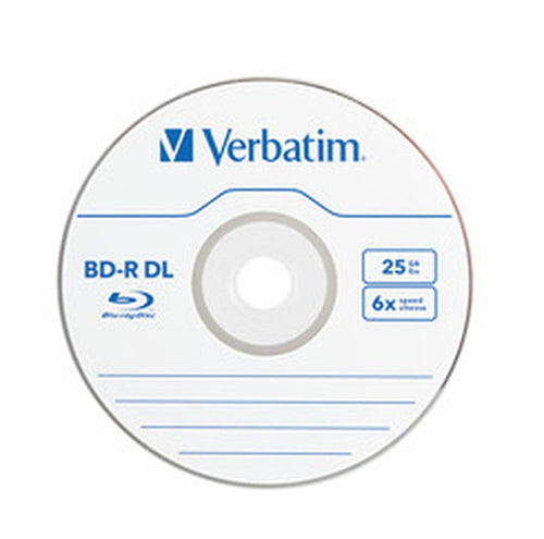 Verbatim 50GB BD-R DL 6X Blu-ray Discs - 25 Pack