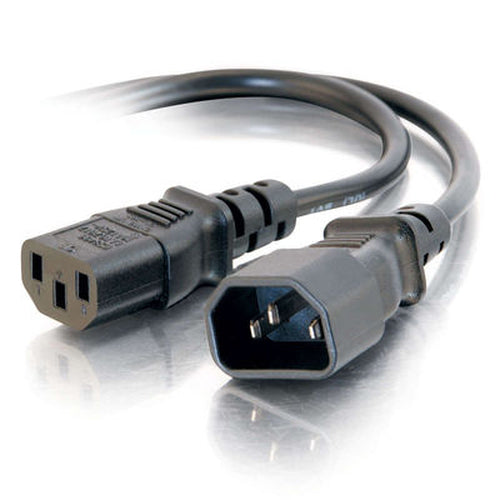 C2G 8ft 250V 16 AWG Power Cord Extension (IEC320C13 to IEC320C14)