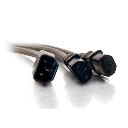 C2G 6ft 1 -> 2 16 AWG Power Splitter (IEC320C14 -> 2 IEC320C13)