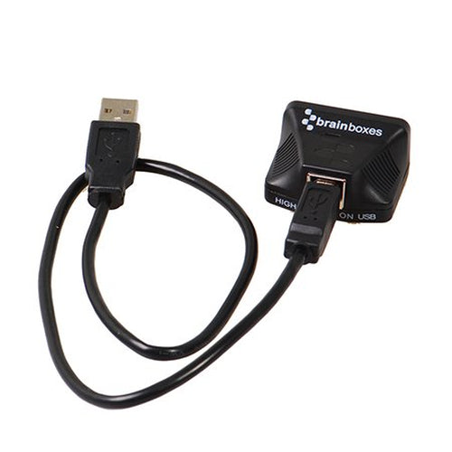 RS-422/485-USB-Kabel-Geschlechtswandler Schwarz Brainboxes