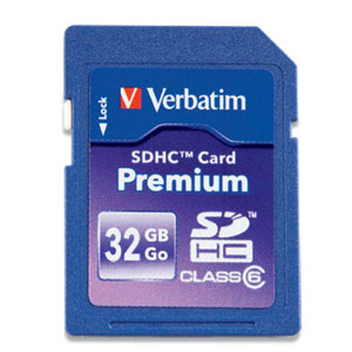 32GB Verbatim Premium SDHC Karte 20MB/s Lesegeschwindigkeit Blau