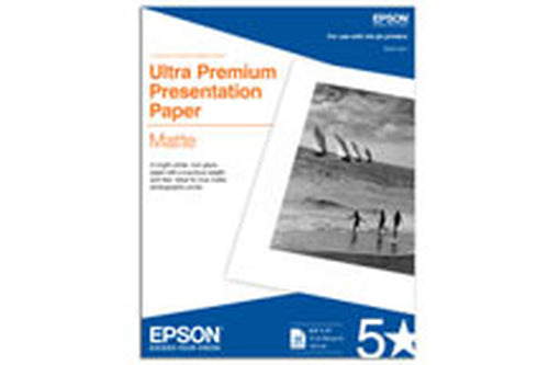 Epson Ultra Premium Presentation Paper Matte 8.5" x 11" - 192 g/m² - High Quality Printing