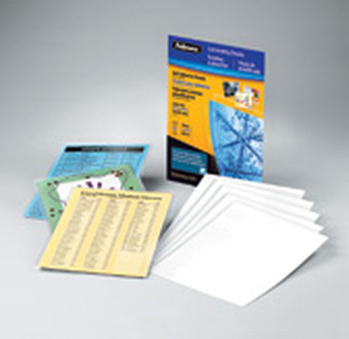 Self Adhesive Laminating Sheets Gloss 10 Pack 304.8 x 241.3 mm