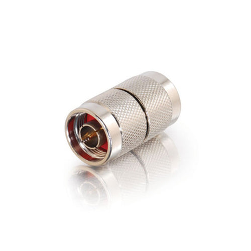 N-Male to N-Male Adapter C2G Silver Durable Networking RF