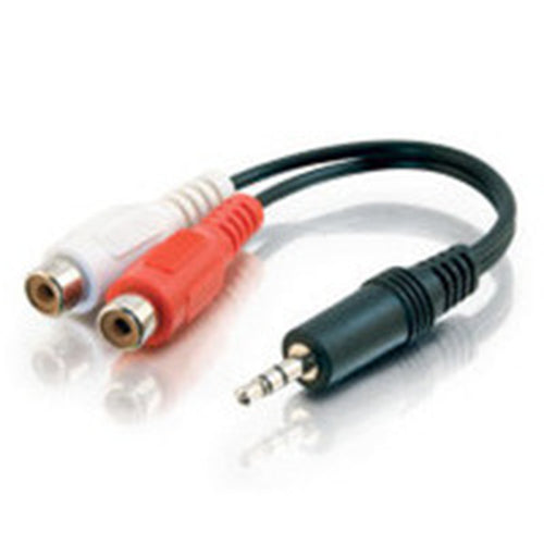 C2G 6in 3.5mm Stereo M / RCA F Y-Cable audio cable