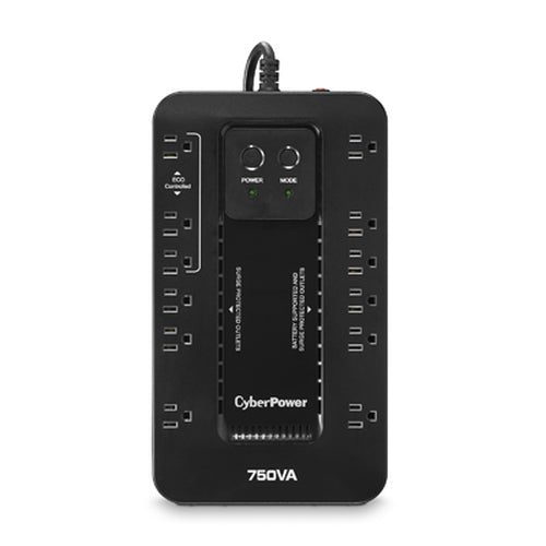 CyberPower EC750GTAA Standby USV - 0,75 kVA, 450W, Sinuswelle