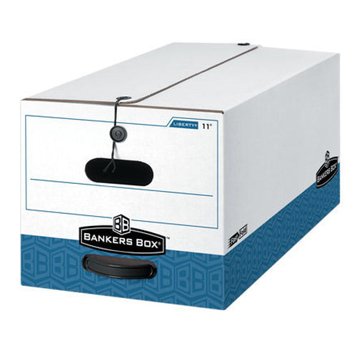 A4 File Storage Box Fellowes Blue and White 311x612.7x273mm