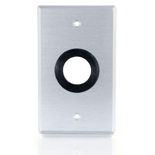 C2G Single Gang 1in Grommet Wall Plate