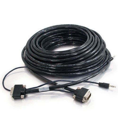 VGA to 3.5mm Audio Video Cable Adapter Male/Male 10.5m Black