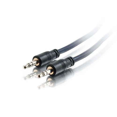 C2G 25ft Plenum-Rated 3.5mm Stereo with Low Profile Connectors audio cable