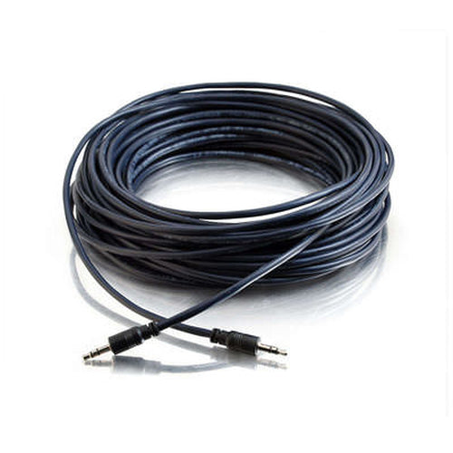 C2G 50ft Plenum-Rated 3.5mm Stereo with Low Profile Connectors audio cable