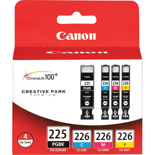 Canon PGI-225/CLI-226 Multi-Pack Tintenpatronen – Schwarz, Cyan, Magenta, Gelb