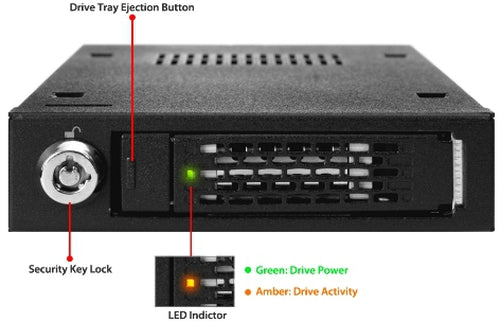 2,5 Zoll Icy Dock MB991IK-B Laufwerksschacht-Panel Speicherfach SECC 6 Gbit/s