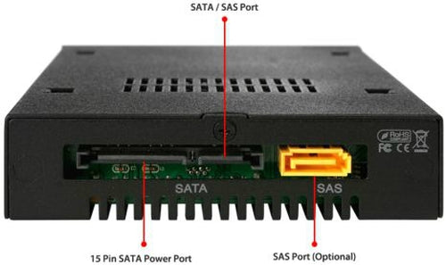 2,5 Zoll Icy Dock MB991IK-B Laufwerksschacht-Panel Speicherfach SECC 6 Gbit/s