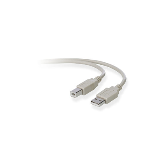 USB Cable Belkin A/B 1.8m USB 2.0 Male-to-Male Grey